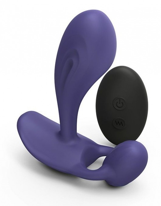 Темно-синий вибромассажер Witty P G Vibrator with Remote Control - Love to Love - в Рыбинске купить с доставкой