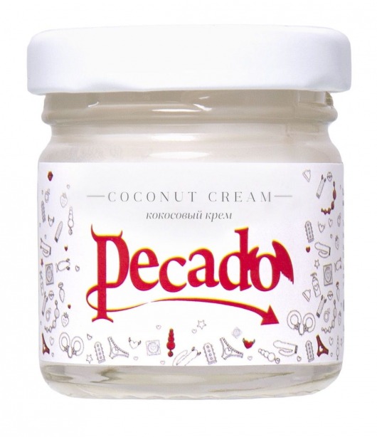 Массажная свеча Сoconut Cream - 35 мл. - Pecado - купить с доставкой в Рыбинске