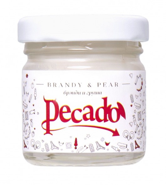 Массажная свеча Brandy   Pear - 35 мл. - Pecado - купить с доставкой в Рыбинске