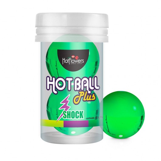 Лубрикант на силиконовой основе Hot Ball Plus с покалывающим эффектом (2 шарика по 3 гр.) - HotFlowers - купить с доставкой в Рыбинске