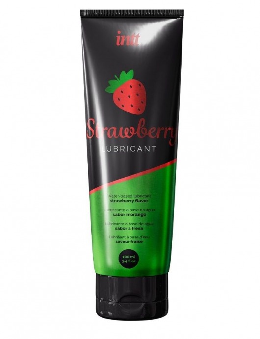 Смазка на водной основе с ароматом клубники Strawberry Lubricant - 100 мл. - INTT - купить с доставкой в Рыбинске