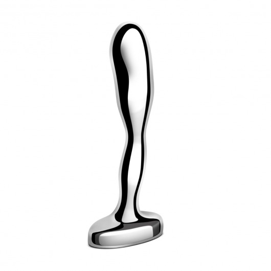 Стальной стимулятор простаты Stainless Steel Prostate Plug - 11,5 см. - b-Vibe - в Рыбинске купить с доставкой