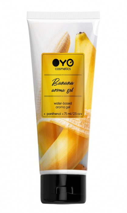 Лубрикант на водной основе OYO Aroma Gel Banana с ароматом банана - 75 мл. - OYO - купить с доставкой в Рыбинске