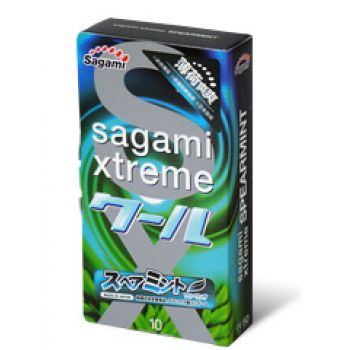 Презервативы Sagami Xtreme Mint с ароматом мяты - 10 шт. - Sagami - купить с доставкой в Рыбинске