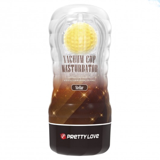 Прозрачный текстурированный мастурбатор Vacuum Cup Masturbator Stellar - Baile - в Рыбинске купить с доставкой