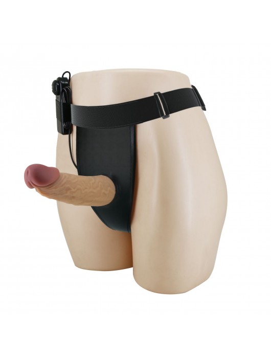 Полый вибрострапон на регулируемых трусиках Draven - 17,5 см. - Baile - купить с доставкой в Рыбинске