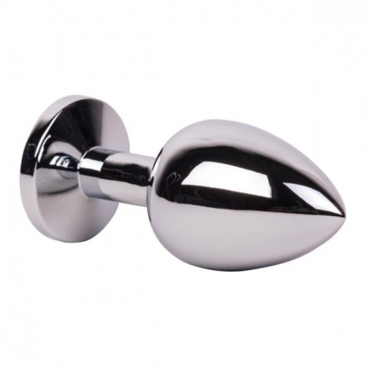 Большой стальной плаг с розовым кристаллом Pink Bubble Gum - 9,5 см. - Erotic Fantasy - купить с доставкой в Рыбинске