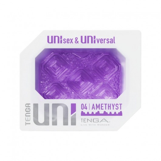 Фиолетовый мастурбатор-стимулятор Tenga Uni Amethyst - Tenga - в Рыбинске купить с доставкой