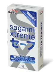 Презервативы Sagami Xtreme Ultrasafe с двойным количеством смазки - 10 шт. - Sagami - купить с доставкой в Рыбинске