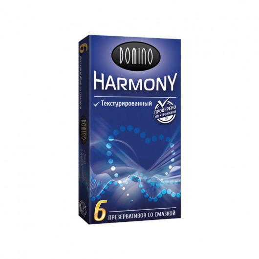 Текстурированные презервативы Domino Harmony - 6 шт. - Domino - купить с доставкой в Рыбинске