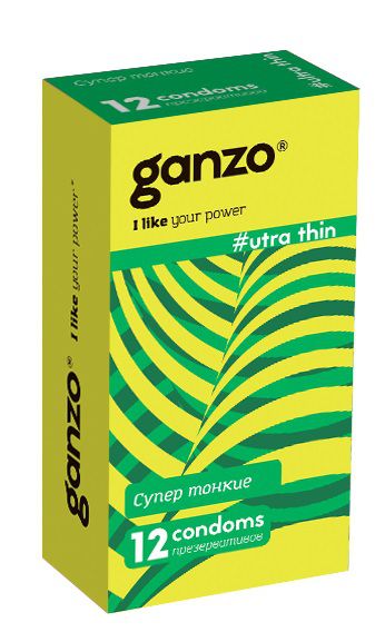 Ультратонкие презервативы Ganzo Ultra thin - 12 шт. - Ganzo - купить с доставкой в Рыбинске