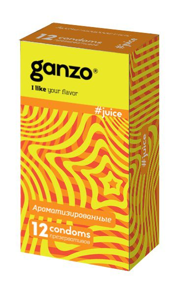 Ароматизированные презервативы Ganzo Juice - 12 шт. - Ganzo - купить с доставкой в Рыбинске