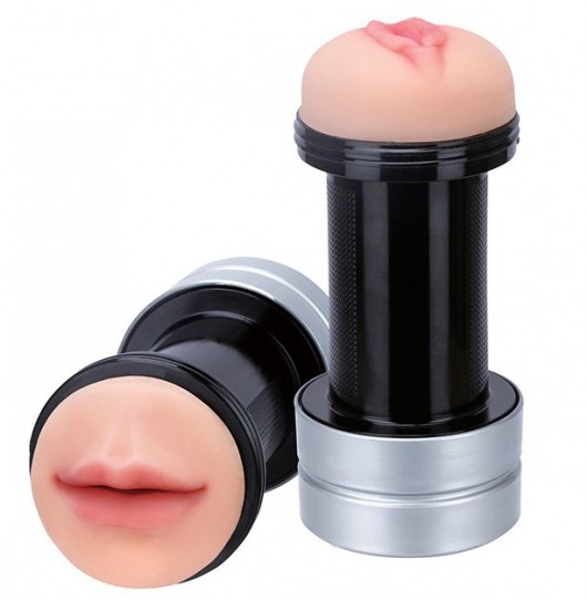 Двусторонний мастурбатор REALSTUFF 2 IN 1 HUMMER MOUTH   VAGINA - ротик и вагина - Dream Toys - в Рыбинске купить с доставкой