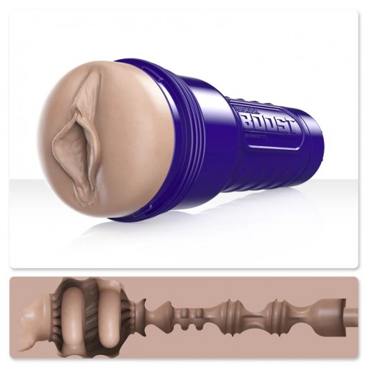 Телесный мастурбатор-вагина Fleshlight Boost Bang - Fleshlight - в Рыбинске купить с доставкой