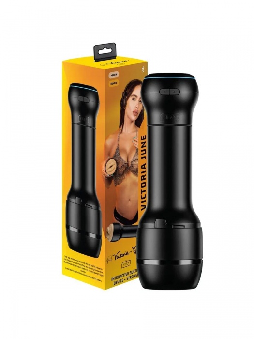 Мастурбатор-ротик с интерактивной насадкой PowerBlow   FeelVictoria Mouth - Kiiroo - в Рыбинске купить с доставкой