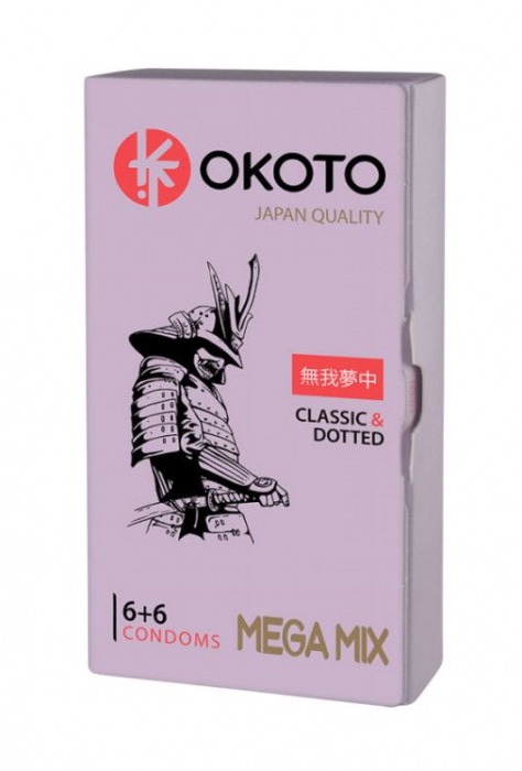 Презервативы OKOTO Mega Mix - 12 шт. - Sitabella - купить с доставкой в Рыбинске