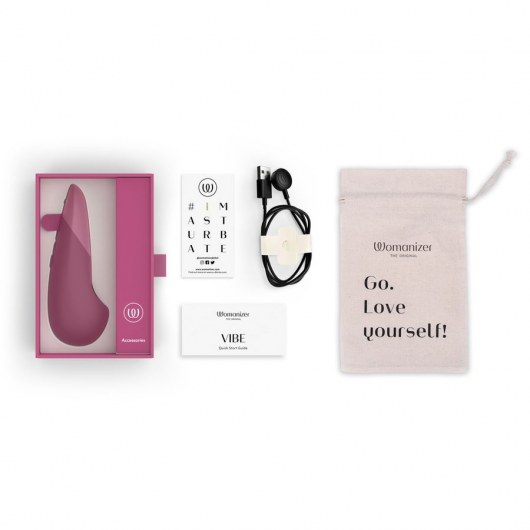 Розовый клиторальный вибратор Womanizer Vibe - Womanizer