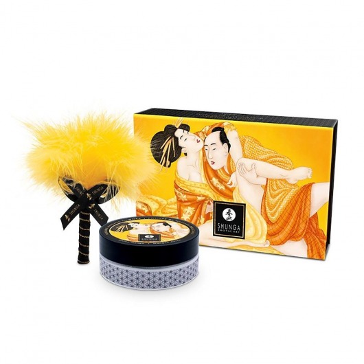 Массажная пудра с ароматом манго Luscious Mango - Shunga - купить с доставкой в Рыбинске
