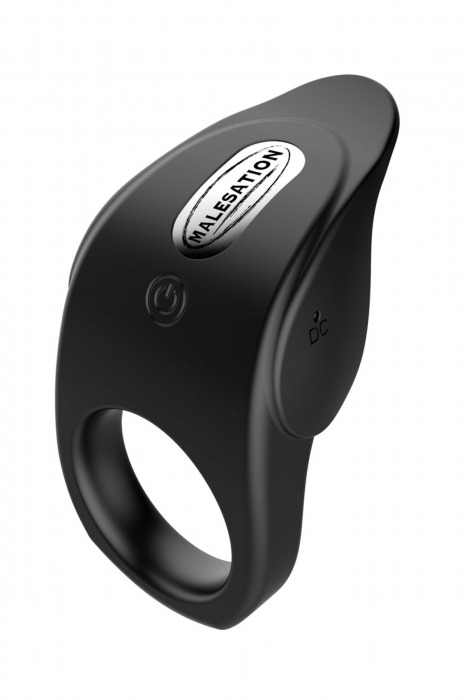 Черное эрекционное виброкольцо Vibro Lust Ring - MALESATION - в Рыбинске купить с доставкой