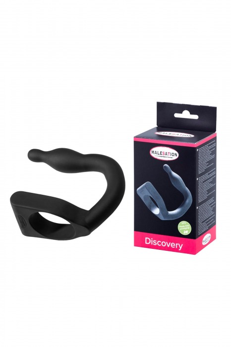 Эрекционное кольцо с вибровтулкой Discovery - MALESATION - в Рыбинске купить с доставкой
