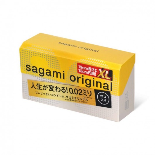 Презервативы увеличенного размера Sagami Original 0.02 XL-size - 12 шт. - Sagami - купить с доставкой в Рыбинске