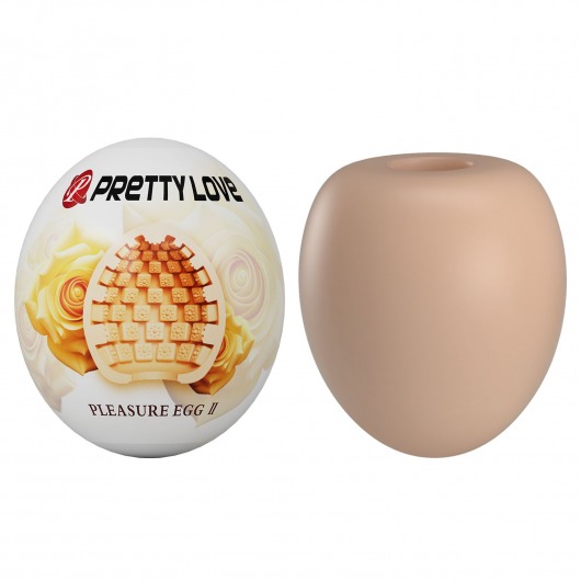 Бежевый мастурбатор-яйцо Pleasure Egg II - Baile - в Рыбинске купить с доставкой