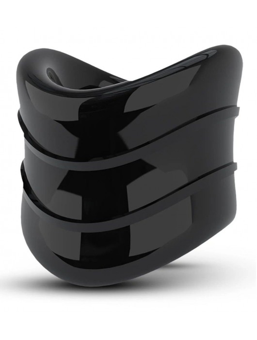 Черное эрекционное кольцо на мошонку Beef Ball Stretcher Snug X Long - Blush Novelties - в Рыбинске купить с доставкой