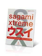 Ультратонкий презерватив Sagami Xtreme SUPERTHIN - 1 шт. - Sagami - купить с доставкой в Рыбинске