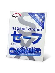 Презерватив Sagami Xtreme Ultrasafe с двойным количеством смазки - 1 шт. - Sagami - купить с доставкой в Рыбинске
