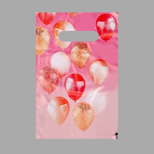Пакет «Праздничные шары» с вырубной ручкой (20х30 см) - UPAK LAND - купить с доставкой в Рыбинске