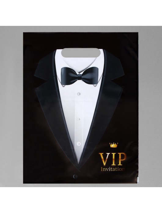 Пакет «Смокинг VIP» полиэтиленовый с вырубной ручкой (30х40 см) - UPAK LAND - купить с доставкой в Рыбинске