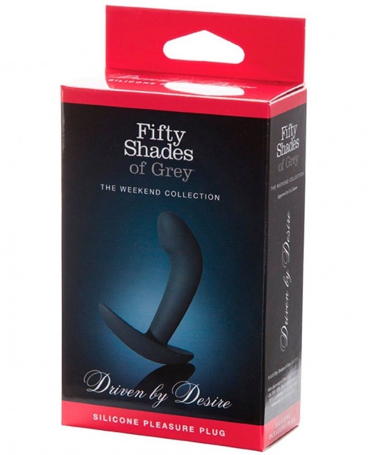 Анальная пробка Driven by Desire Silicone Butt Plug - 9 см. - Fifty Shades of Grey - в Рыбинске купить с доставкой