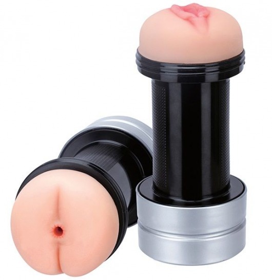 Мастурбатор 2-в-1 REALSTUFF 2 IN 1 HUMMER ANUS   VAGINA: вагина и анус - Dream Toys - в Рыбинске купить с доставкой