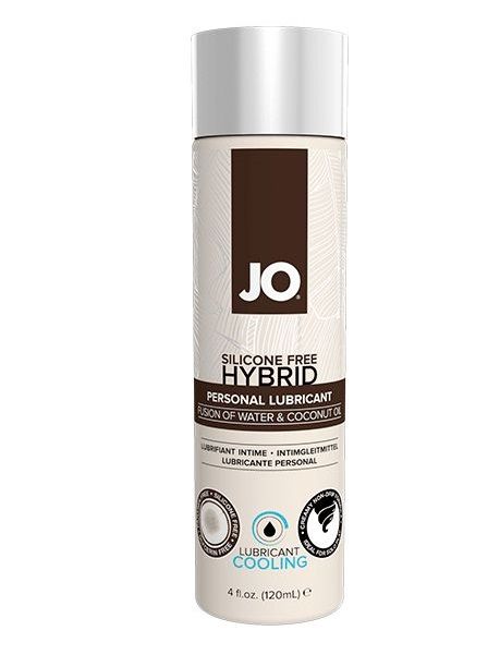 Водно-масляный лубрикант с охлаждающим эффектом JO Silicon free Hybrid Lubricant COOLING - 120 мл. - System JO - купить с доставкой в Рыбинске