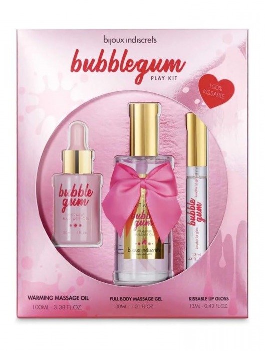 Набор средств для массажа и ласк Bubblegum Play Kit - Bijoux Indiscrets - купить с доставкой в Рыбинске