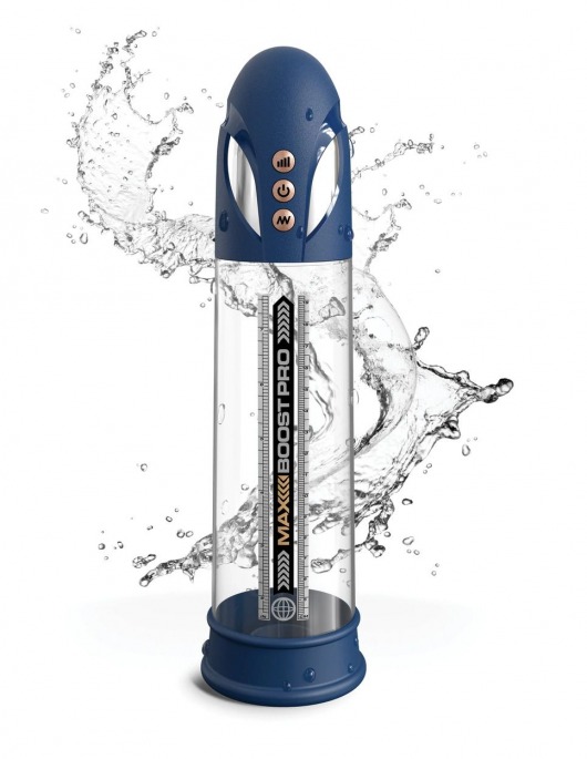 Синяя вакуумная автоматическая помпа Max Boost Pro Flow - Pipedream - в Рыбинске купить с доставкой