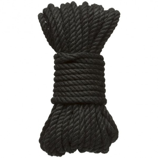 Черная верёвка для связывания и фиксации Bind Tie - 9,14 м. - Doc Johnson - купить с доставкой в Рыбинске