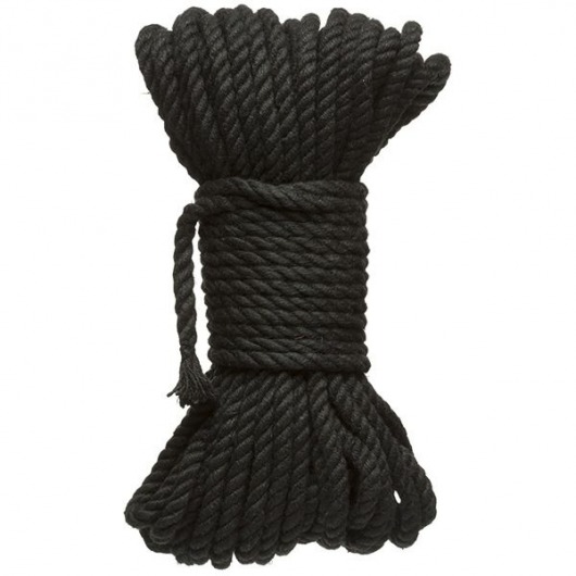 Черная верёвка для связывания и фиксации Bind Tie - 15,24 м. - Doc Johnson - купить с доставкой в Рыбинске