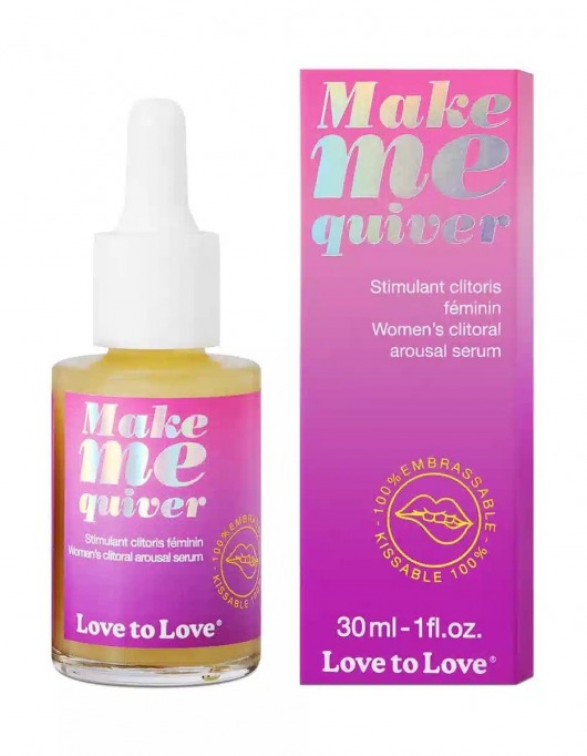 Возбуждающие капли для клитора Make Me Quiver - 30 мл. - Love to Love - купить с доставкой в Рыбинске