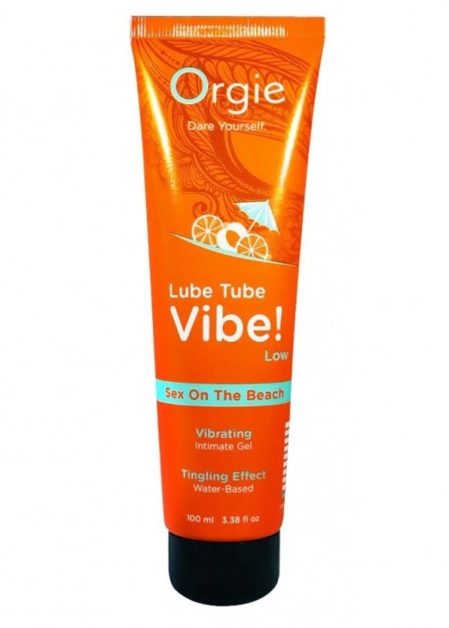 Гель с эффектом вибрации Lube Tube Vibe Low Sex On The Beach - 100 мл. - ORGIE - купить с доставкой в Рыбинске