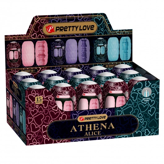 Набор из 15 мастурбаторов Athena Alice - Baile - в Рыбинске купить с доставкой