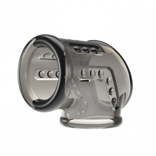 Дымчатая насадка на пенис и мошонку - Baile - в Рыбинске купить с доставкой