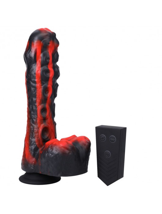 Черно-красная мини-машина на присоске Tendril Thruster - 21,6 см. - Doc Johnson - купить с доставкой в Рыбинске
