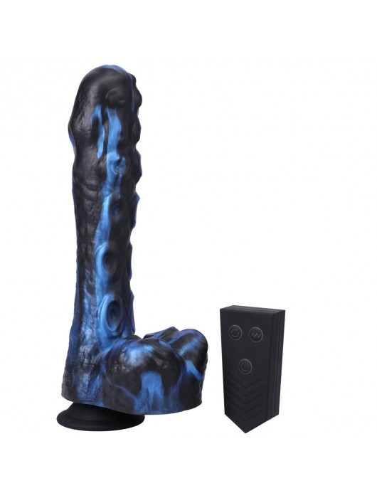 Черно-синяя мини-машина на присоске Tendril Thruster - 21,6 см. - Doc Johnson - купить с доставкой в Рыбинске