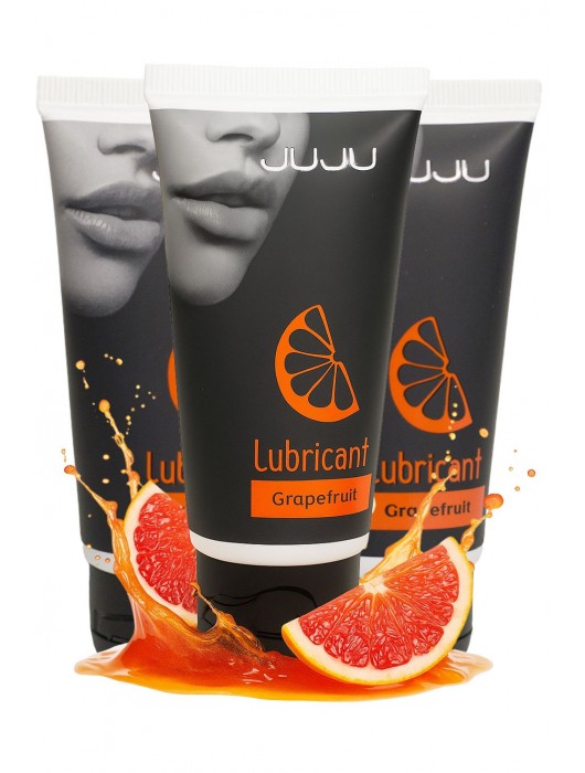 Набор из 3 съедобных лубрикантов JUJU со вкусом грейпфрута - JuJu - купить с доставкой в Рыбинске