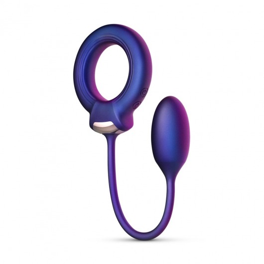 Фиолетовое эрекционное виброкольцо с анальным шариком Eclipse - ONE DC B.V. - в Рыбинске купить с доставкой