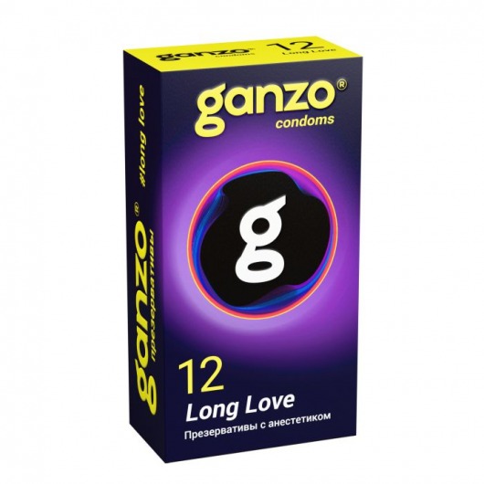 Презервативы с анестетиком для продления удовольствия Ganzo Long Love - 12 шт. - Ganzo - купить с доставкой в Рыбинске