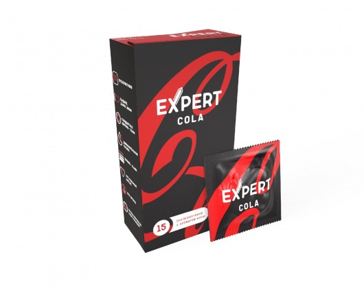 Презервативы с ароматом колы Expert Cola - 15 шт. - Expert - купить с доставкой в Рыбинске
