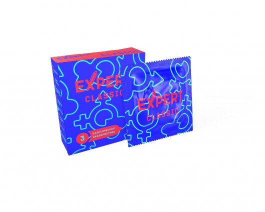 Классические презервативы Expert Classic - 3 шт. - Expert - купить с доставкой в Рыбинске