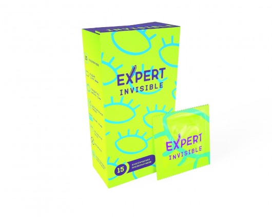 Ультратонкие презервативы Expert Invisible - 15 шт. - Expert - купить с доставкой в Рыбинске